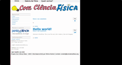 Desktop Screenshot of comcienciafisica.org